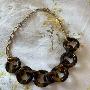 J.Crew Plastic Tortoiseshell Necklace